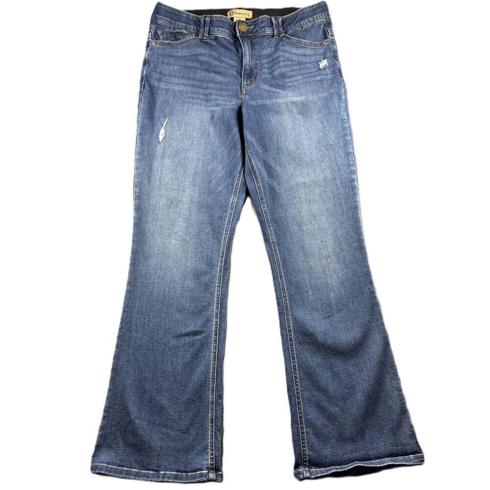 Democracy Women Jeans Ab-technology Bootcut Flare Distressed Size 16 P116